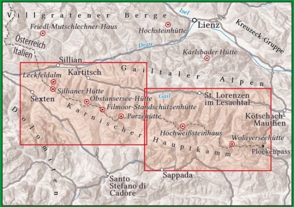 Mapa Alpenverein